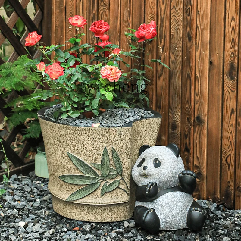 L7-15 courtyard flower pot orn - Bonsai Garden Chinese Garden 评论和价格