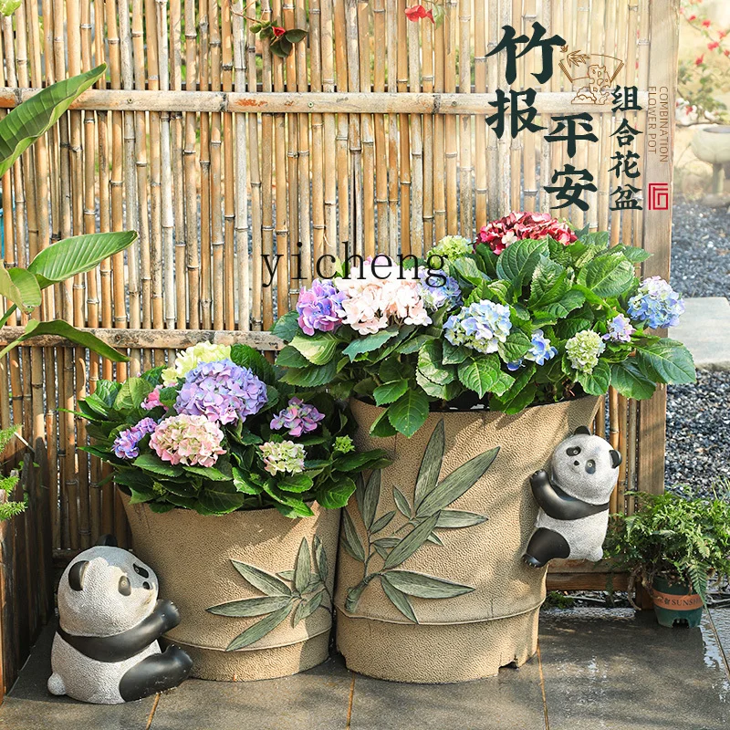 L7-15 courtyard flower pot orn - Bonsai Garden Chinese Garden 评论和价格