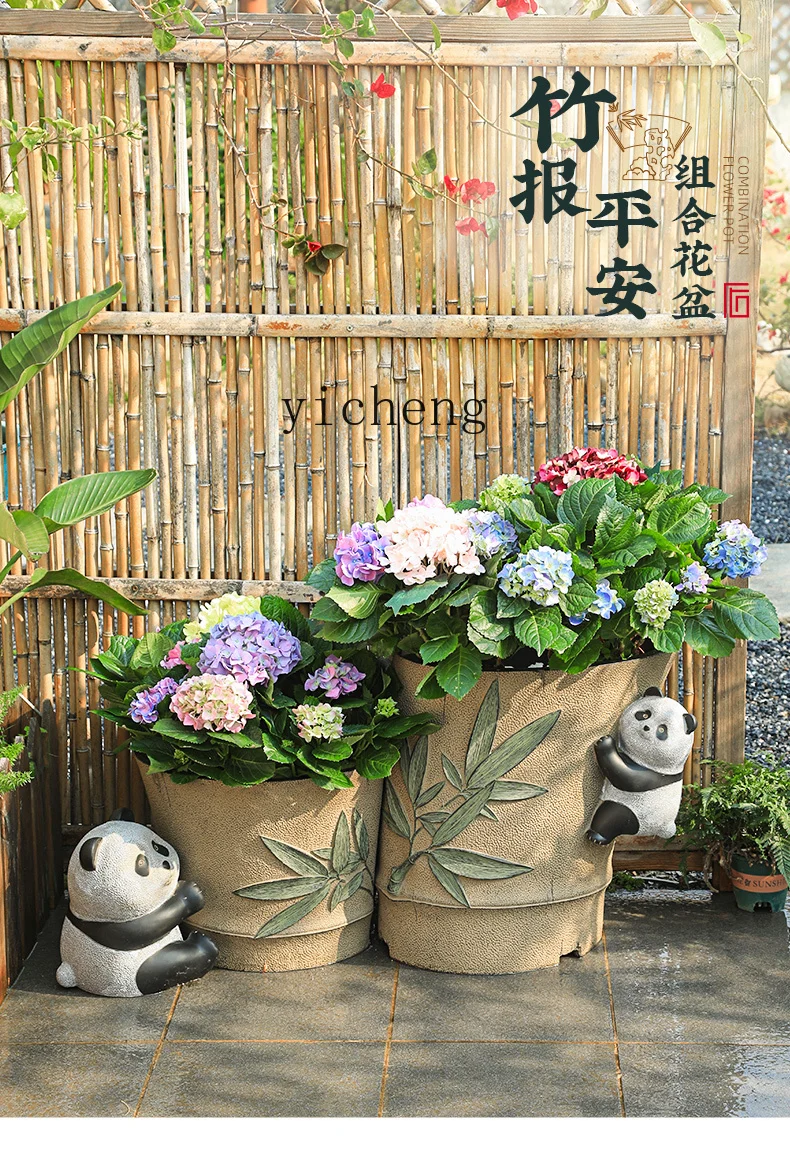 L7-15 courtyard flower pot orn - Bonsai Garden Chinese Garden 评论和价格