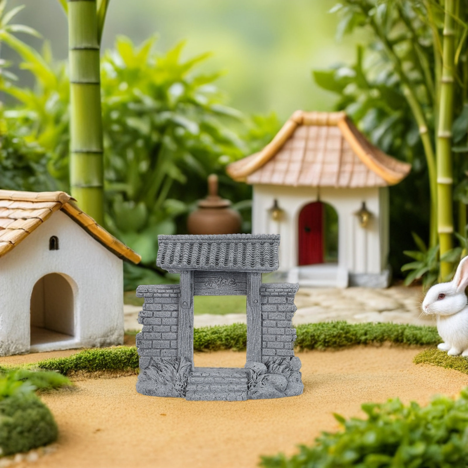 Fairy Garden Chinese Gate Deco - Bonsai Garden Entrance 评论和价格