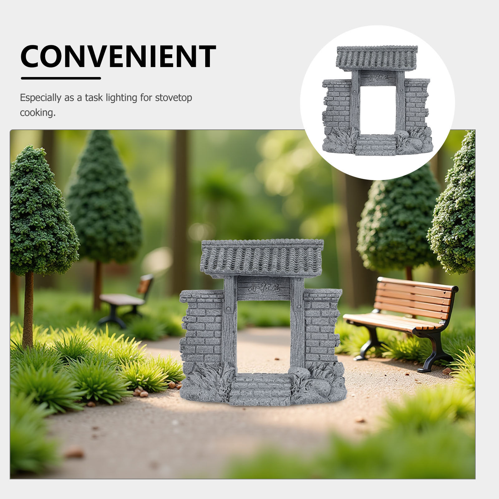 Fairy Garden Chinese Gate Deco - Bonsai Garden Entrance 评论和价格