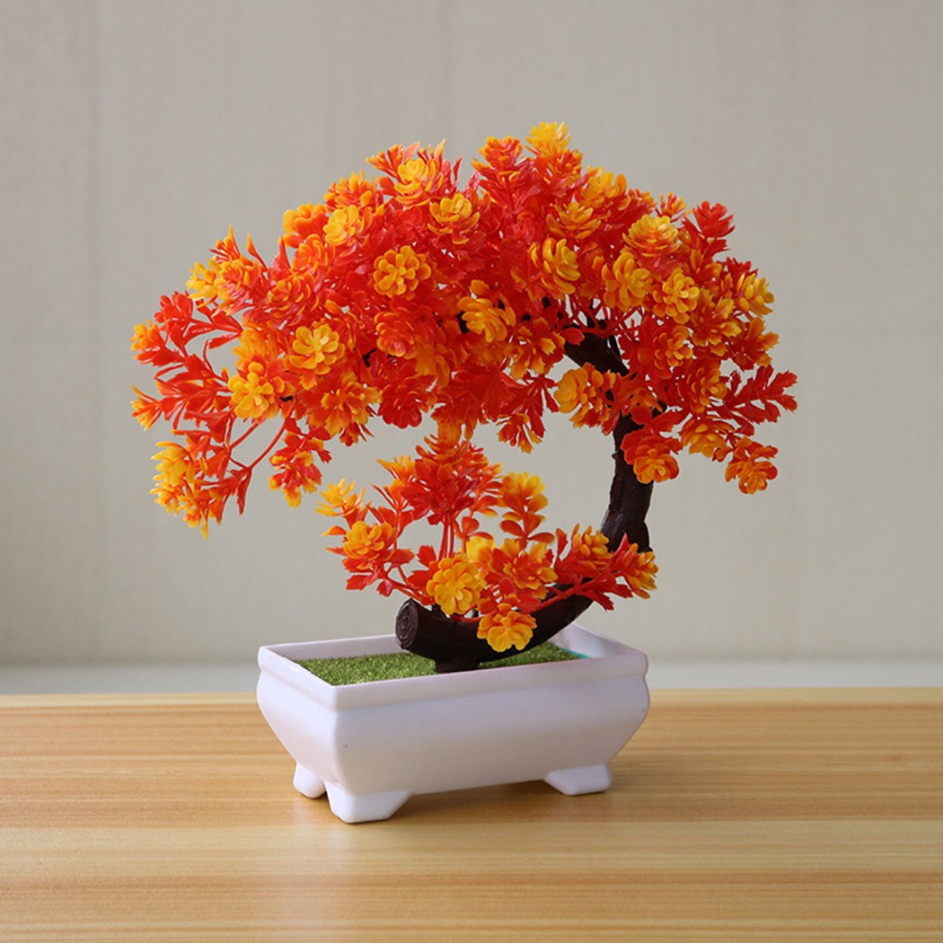 Plastic potted bonsai ornament - Bonsai Garden Indoor 评论和价格