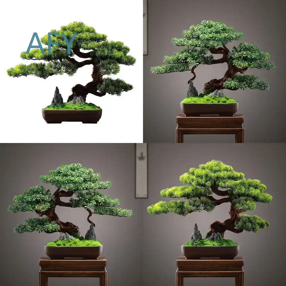 Simulated Pine Bonsai for Home - Bonsai Garden Entrance 评论和价格