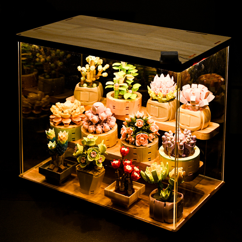 DIY MOC Potted Plants Succulen - Bonsai Garden Experts 评论和价格