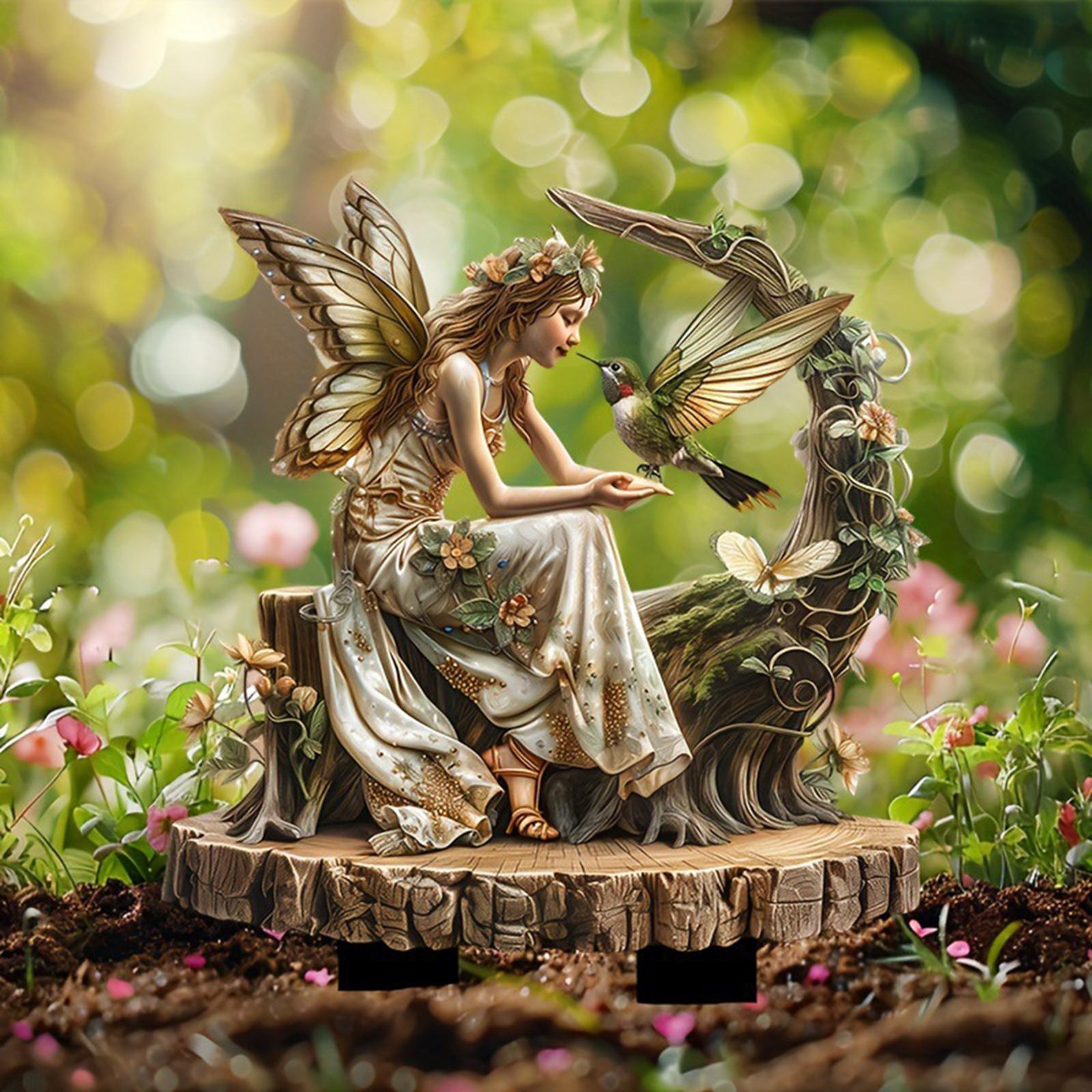 Fairy Decorative Garden Stake  - Bonsai Garden Indoor 评论和价格